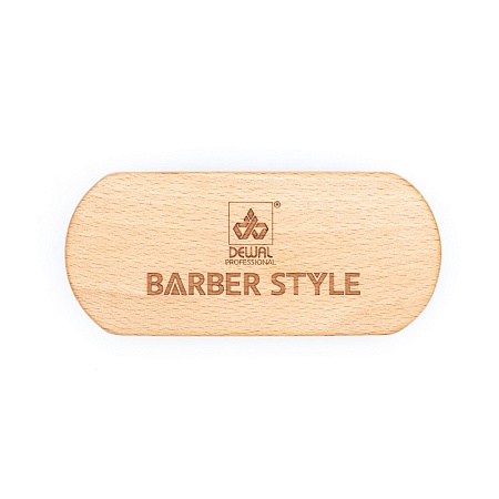 Щетка для укладки бороды DEWAL "BARBER STYLE" натуральная щетина, 9-рядная 