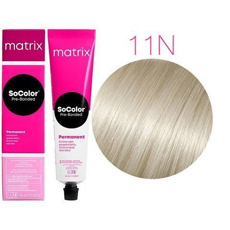 Краска для волос Matrix SoColor Pre-Bonded 11N ультра светлый блондин 90 мл 