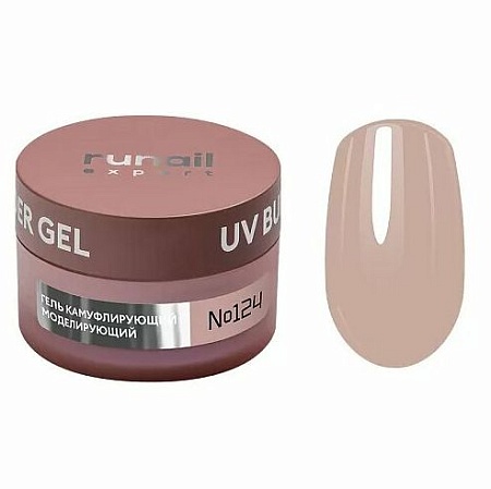 Гель моделирующий RuNail UV BUILDER GEL EXPERT  124 15гр банка 