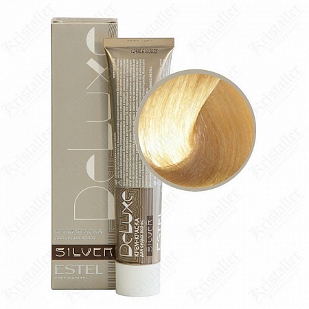 ESTEL De Luxe Silver краска-уход для волос, 10/36 светлый блондин золотисто-фиолетовый, 60 мл