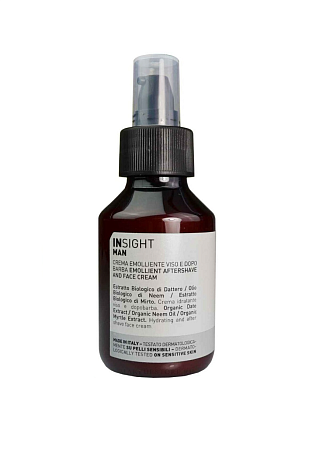 Крем для лица и после бритья EMOLLIENT FACE AND AFTERSHAVE CREАM INSIGHT 100 мл 