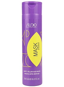 Маска с антижёлтым эффектом Studio Professional Antiyellow 250 мл  Маска с антижёлтым эффектом Studio Professional Antiyellow 250 мл