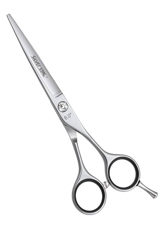 Парикмахерские ножницы SILVER STAR PN-111-6 PRO, классическая форма, съёмный упор 