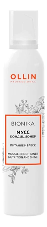 Мусс кондиционер OLLIN BioNika Питание и блеск 250 мл 