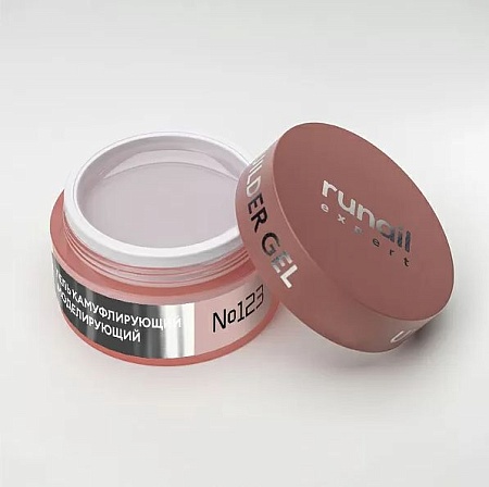 Гель моделирующий RuNail UV BUILDER GEL EXPERT  123 15гр банка 