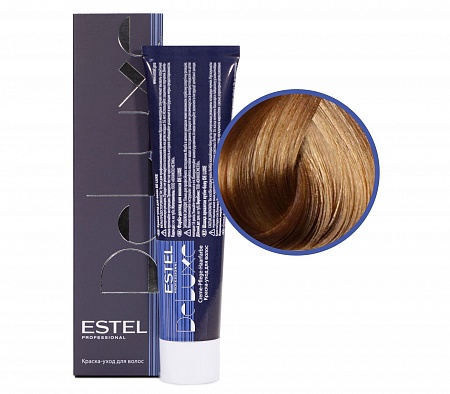 ESTEL De Luxe краска-уход для волос, 9/37 блондин золотисто-коричневый, 60 мл