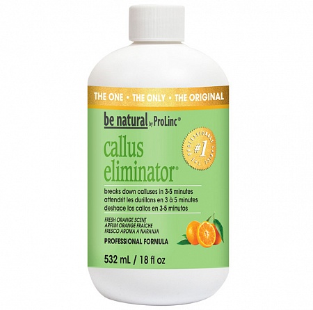Средство для удаления натоптышей BE NATURAL callus eliminator с запахом апельсина 532 мл