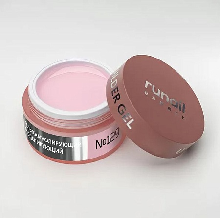 Гель моделирующий RuNail UV BUILDER GEL EXPERT  129 15гр банка 