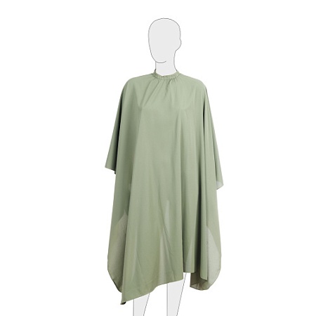 Пеньюар для стрижки DEWAL полиэстэр, зелёный 140*150 см на крючках 