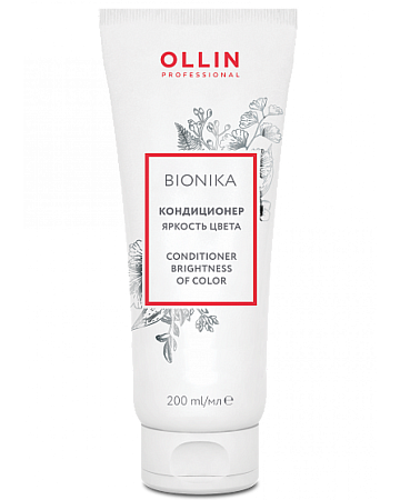 Кондиционер для окрашенных волос OLLIN BioNika Яркость цвета 200 мл