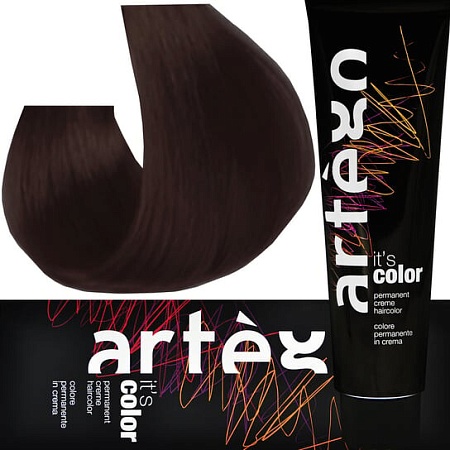 Стойкая крем-краска для волос ARTEGO IT'S COLOR 5.26 - 5VR светло-коричневый с фиолетово-красным оттенком, 150 мл 