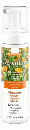 Мусс Depilflax после депиляции замедляющий рост волос Календула 200 мл 