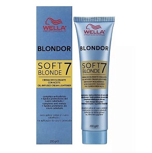 Мягкий крем для блондирования волос WELLA SOFT BLONDE 7 200 г  Мягкий крем для блондирования волос WELLA SOFT BLONDE 7 200 г