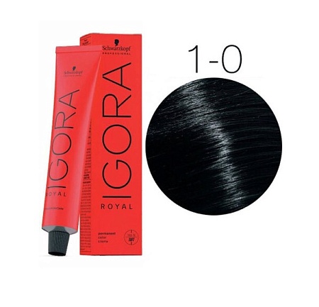 Перманентный крем-краситель IGORA ROYAL 1-0 60 мл 