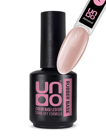 Гель-лак базовый UNO Rubber Color Base Gel - Almond, 12 г 