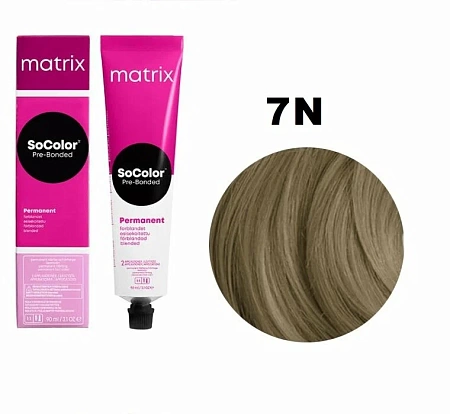 Краска для волос Matrix SoColor Pre-Bonded 7N блондин 90 мл 