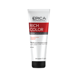 Купить Маска для окрашенных волос RICH COLOR с маслом макадамии EPICA 250 мл в Москве по низкой цене Маска для окрашенных волос RICH COLOR с маслом макадамии EPICA 250мл