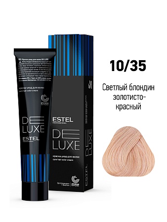 ESTEL De Luxe краска-уход для волос, 10/35 светлый блондин золотисто-красный 60 мл 