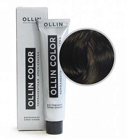 3/0 Ollin Color Крем-краска для волос, темный шатен, 60 мл