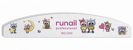 Профессиональная пилка для ногтей Совы 180/240 RuNail