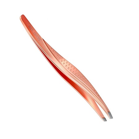 Пинцет SILVER STAR AT-9968 PINK GOLD скошенный розовое золото 