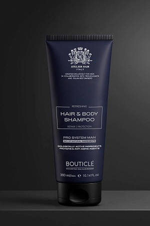BOUTICLE Шампунь для волос и тела HAIR AND BODY, 300 мл 