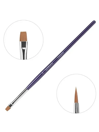 Кисть CREATOR Synthetic "прямая" для бровей 3 