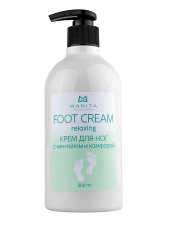 Крем для ног MANITA с ментолом и камфорой 500 мл 
