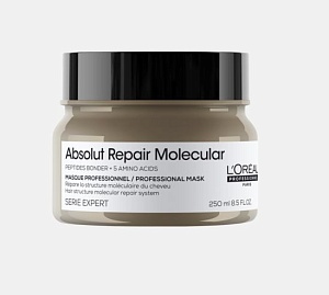 Маска L'oreal Absolut Repair Molecular концентрированная 250 мл.  Маска L'oreal Absolut Repair Molecular концентрированная 250 мл.
