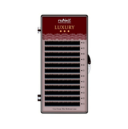 Ресницы для наращивания LUXURY 0,07мм, MIX D 12 линий 