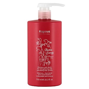 Шампунь с биотином для укрепления и стимуляции роста волос KAPOUS 750 мл Шампунь с биотином для укрепления и стимуляции роста волос KAPOUS 750 мл