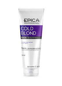 Купить Маска COLD BLOND с фиолетовым пигментом EPICA 250мл в Москве по низкой цене Маска COLD BLOND с фиолетовым пигментом EPICA 250 мл