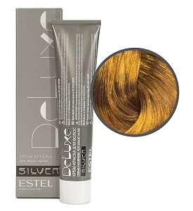 Купить 8/47 Крем-краска De Luxe Silver, светло-русый медно-коричневый    в Москве по низкой цене! Доставка по всей России ESTEL De Luxe Silver Крем-краска для седых волос, 8/47 светло-русый медно-коричневый, 60 мл