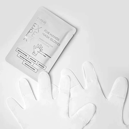 Маска-перчатки для кожи рук с овсяными пептидами Runail Expert 1 пара 