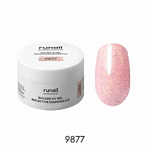 Моделирующий УФ-гель светоотражающий RuNail REFLECTIVE DIAMOND 2.0 9877 15 гр  Моделирующий УФ-гель светоотражающий RuNail REFLECTIVE DIAMOND 2.0 9877 15 гр