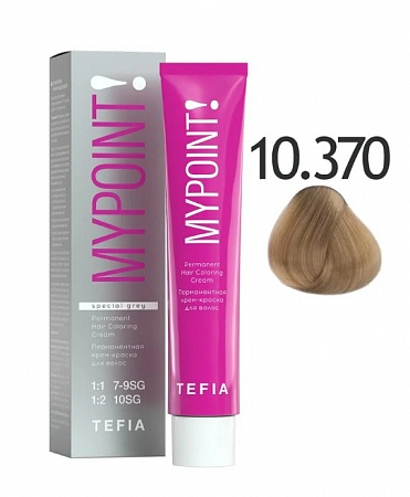 Tefia Mypoint Крем-краска для волос тон 10.370 Экстра светлый блондин золотисто-фиолетовый, 60 мл