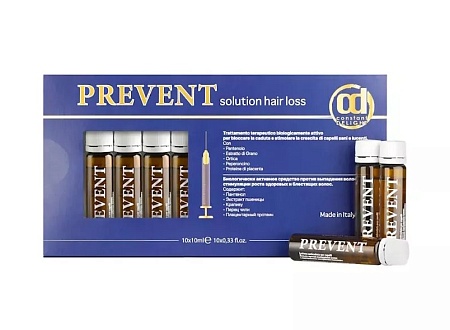 Лосьон для волос против выпадения с пантенолом Constant Delight Prevent 10 ампул по 10 мл 