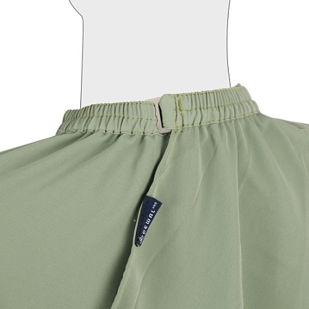 Пеньюар для стрижки DEWAL полиэстэр, зелёный 140*150 см на крючках 