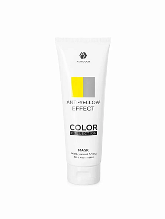 Оттеночная маска ADRICOCO COLOR COLLECTION ANTY-YELLOW EFFECT жемчужный блонд 250 мл 