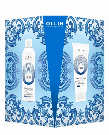Набор для Двойного Увлажнения волос OLLIN PROFESSIONAL (шам.250мл + конд. 200мл) 
