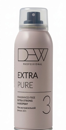Лак экстрасильной фиксации без отдушки DEW PROFESSIONAL PURE 100 мл 
