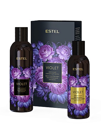 Набор дуэт компаньонов ESTEL VIOLET (шампунь 250 мл + бальзам восстановление 200 мл) 
