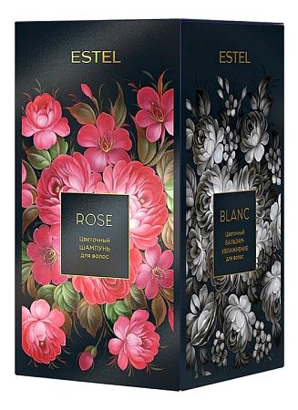 Набор цветочная трилогия ESTEL (шампунь rose + бальзам увлажнение blanc + пена д/ванны orange) 