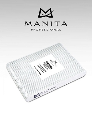 Пилка Прямая mini для ногтей Manita Professional 100/180 грит 13 см 