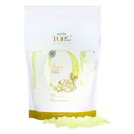 Воск горячий плёночный ItalWax Top Line Аргана гранулы, 750 гр 