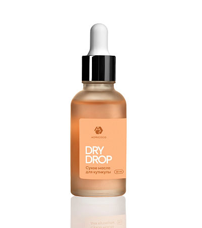Сухое масло для кутикулы ADRICOCO Dry Drop персик, 30 мл 