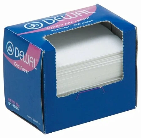 Бумага для химии 80х55 мм (1000 шт) DEWAL 01-8055 