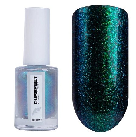 Лаковое покрытие с мерцающим эффектом Shimmery PureFeet 06 10 мл 