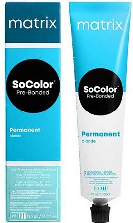 Краска для волос Matrix SoColor Pre-Bonded Ultra.Blond UL-NV+ ультра блонд натуральный перламутровый 90 мл 