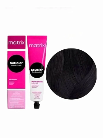 Краска безаммиачная Matrix Super Sync Pre-Bonded 2N Чёрный натуральный 90 мл 